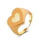 ins color drop oil love ring love alien grid ring fashion accessories