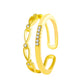 Ins micro-inlaid zircon love ring female fashion light luxury niche design star butterfly opening index finger ring