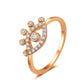 Ins super fairy zircon butterfly open ring female fashion light luxury wheat ear index finger ring simple star ring