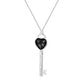 Simple and cold zircon pendant necklace fashion five-pointed star key cat clavicle chain niche design