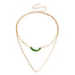 Jewelry Fashion Double Layer Necklace Sweater Chain Women's Trendy Cool Indifferent Niche Versatile Design Sense Necklace