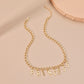 diy simple handmade alloy English word letter necklace hip-hop couple pendant short chain men and women