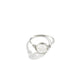 Jewelry Versatile Winding Metal Ring Hand Decoration Personality Simple Color Crack Bead Ring Female
