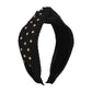 F459 Leisure vacation hair hoop straw braided wide-brimmed fashion geometric head hoop Internet celebrity knotted hair accessories for adults