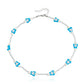 Jewelry Mini Color Butterfly Transparent White Rice Bead Necklace Female Y2K Small Fresh Imitation Pearl Necklace