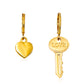 Simple Ear Stud Set Beaded Star Chain No Hole Ear Clip Cold One-piece Ear Hanging Single Female