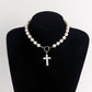 Jewelry INS cross love mother-of-pearl necklace necklace female sweater chain trendy matching accessories