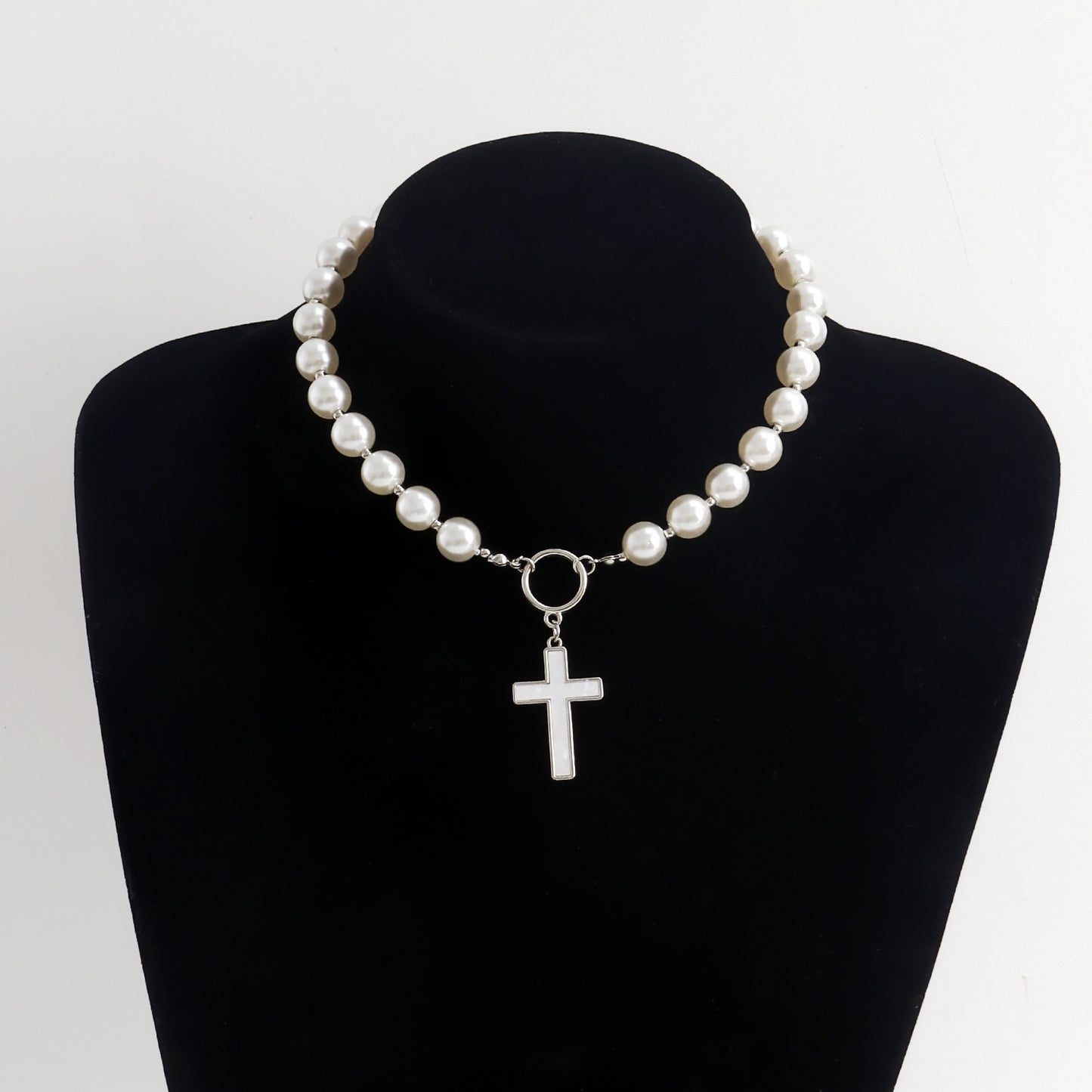 Jewelry INS cross love mother-of-pearl necklace necklace female sweater chain trendy matching accessories