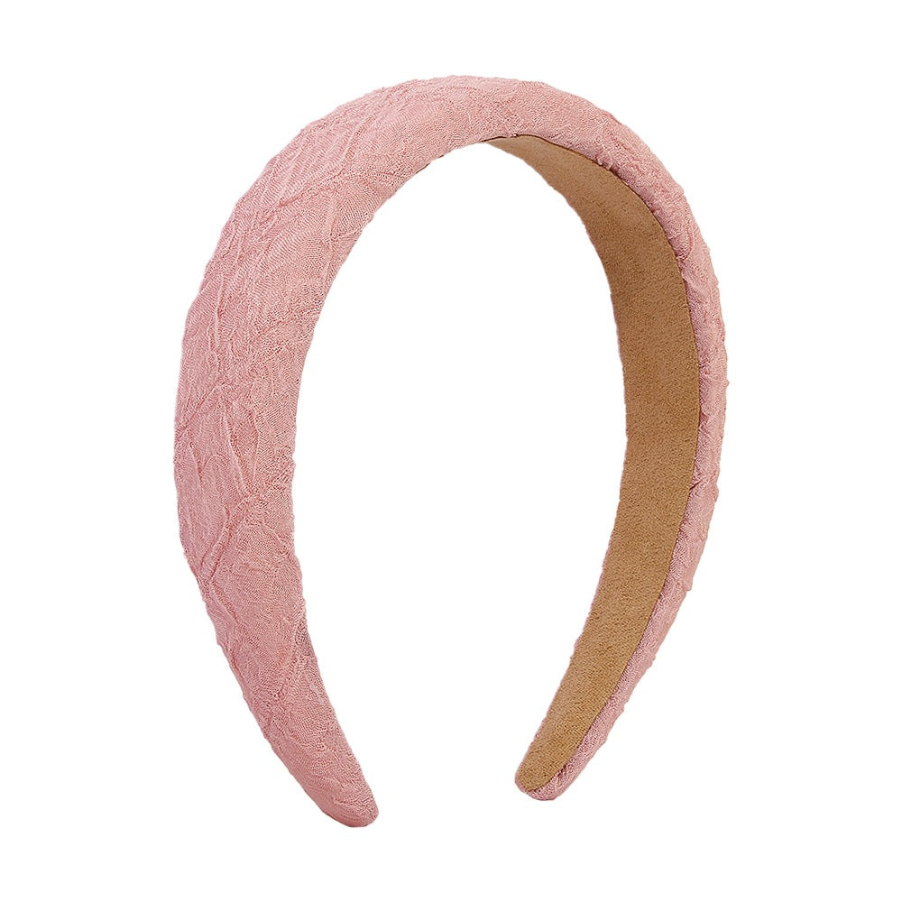 F3874 Fashion temperament chiffon pleated hair accessories sweet fresh cute trendy candy color headband