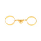 Fashion Chain Stitching Magnetic Love Ring Simple Adjustable Opening Plain Circle Ring Couple Ring
