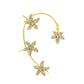 Ins diamond-studded butterfly ear hanger women without ear piercing butterfly ear bone clip fashion niche exaggerated wing ear clip