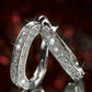 Explosive fashion jewelry full of diamonds light luxury niche design ear clip female earrings jewelry