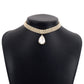N1877 French Elegant Retro Drill Necklace Exaggerated Light Luxury Fashionable Small People Indifferent Necklace Women