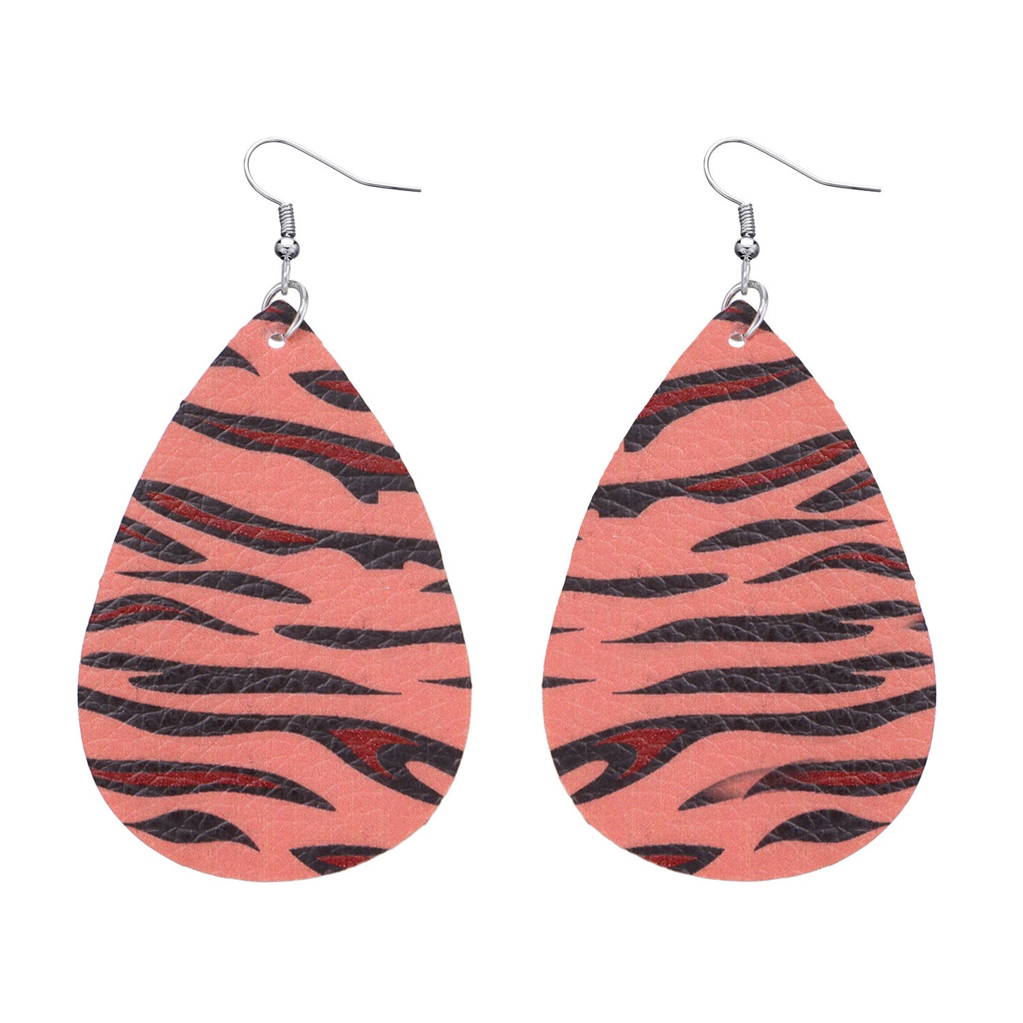 Jewelry Leopard Combination Leather Earrings Female Valentine's Day Fashion PU Earrings