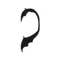 Retro punk elf flying dragon ear hanging single creative metal cat bat without hole ear bone clip