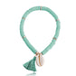 Jewelry beach color soft pottery shell tassel beaded bracelet female design sense niche