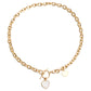 Niche design high-end splicing chain imitation mother-of-pearl pendant necklace female cold OT buckle pearl necklace