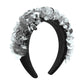 F3635 jewelry exaggerated sequins colorful headband wide-brimmed personality prom catwalk personality hair hoop female