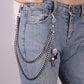 Personalized Halloween kid accessories metal pants chain self-made trendy male hip-hop punk waist chain