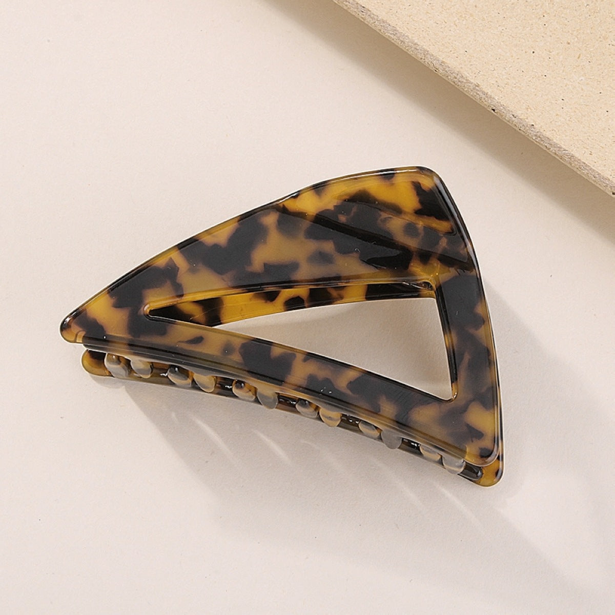 F351 Acrylic Acetate Sheet Triangular Claw Clip Female Retro Simple Lazy Net Red Hair Clip