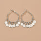 Metal sheet pendant earrings punk metal big earrings personality fashion earrings earrings step into accessories