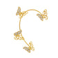 Mori Super Fairy Diamond Butterfly Ear Hanging Earbone Clip Fashion Temperament Niche Design No Pierced Ear Clip Versatile Earrings