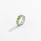 Jewelry sweet cool macaron color drop nectarine heart ring simple star-shaped opening ring female