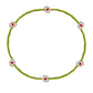 Jewelry Personality Color Beaded Ethnic Necklace Creative Rice Beads Woven Flower Elastic Rope Necklace