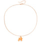 Jewelry Simple Drip Oil Color Flower Pendant Necklace Women's Single Layer Simple Necklace Niche Design