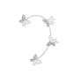 Mori Super Fairy Diamond Butterfly Ear Hanging Earbone Clip Fashion Temperament Niche Design No Pierced Ear Clip Versatile Earrings