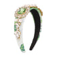 F3187 hair hoop wide-brimmed retro fashion imitation pearl hair accessories elegant temperament inlaid diamond head hoop