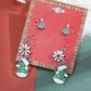 Christmas series earrings cartoon cute dripping oil simulation snow elk earrings autumn and winter