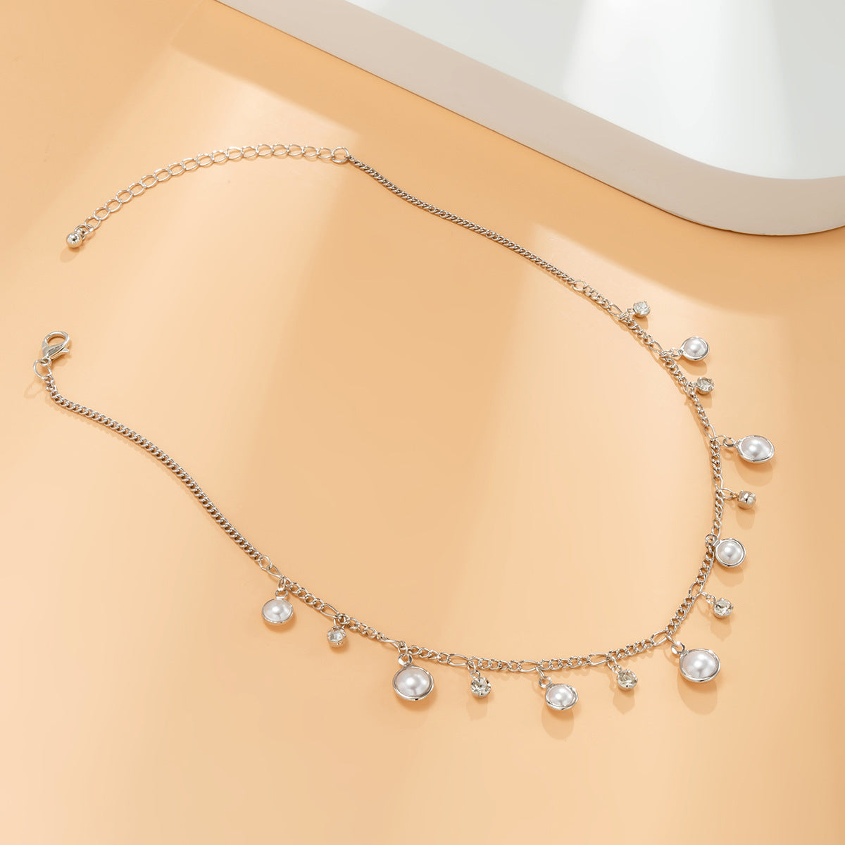 Jewelry Baroque Niche Pearl Love Pendant Necklace Retro Creative Planet Chain Necklace