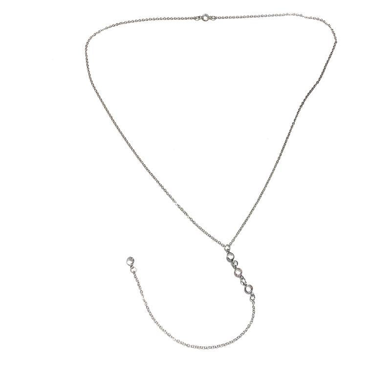 Jewelry Fashion Simple Water Drop Back Chain Trendy Women's Long Necklace Tassel Body Chain