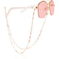 Jewelry trendy color dripping oil flower glasses chain accessories mask hanging chain female