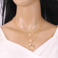 Personality multi-layer moon portrait pendant collarbone chain personality all-match necklace female