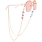 Colorful mask hanging chain Glasses hanging chain soft pottery flower butterfly glasses chain mask chain