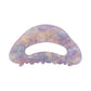 F4182 Temperament Back of the Head Ponytail Clip French Elegant Resin Clip Glass Color Geometric Hairpin Female