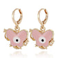 Jewelry ins color butterfly devil's eye pendant earrings female earrings high-end niche earrings