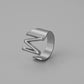 English 26-letter steel peptide ring niche design stainless steel gold-plated cold opening finger jewelry