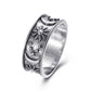 Retro star moon ring personality creative metal finger ring jewelry male