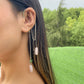 Jewelry Creative Imitation Crystal Tassel Elf Earring Female Simple Single Chain Star Earrings