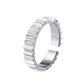 ins simple wide and narrow gear ring niche design geometric metal opening index finger ring couple ring