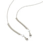 Color-preserving gold-plated mask chain wheat ear mirror rope hanging neck rope metal copper non-slip chain pearl glasses chain