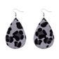 Jewelry Leopard Combination Leather Earrings Female Valentine's Day Fashion PU Earrings