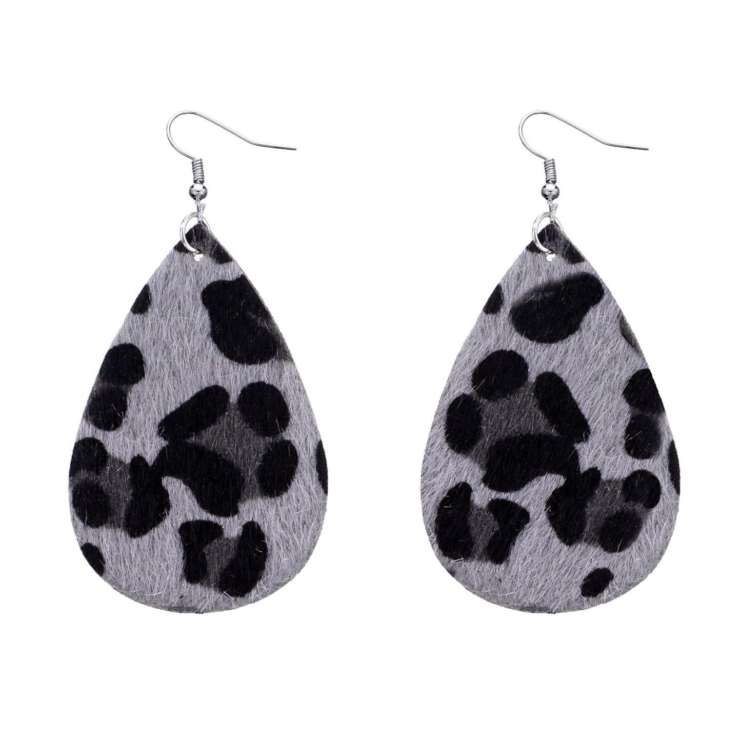 Jewelry Leopard Combination Leather Earrings Female Valentine's Day Fashion PU Earrings