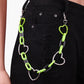 Hip Hop Punk Heart Waist Chain Fashion Pants Chain Acrylic High Street Rock Trend Decoration