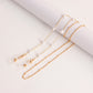 Accessories Mask Chain Glasses Chain Devil Eye Mask Chain Imitation Pearl Metal Glasses Chain