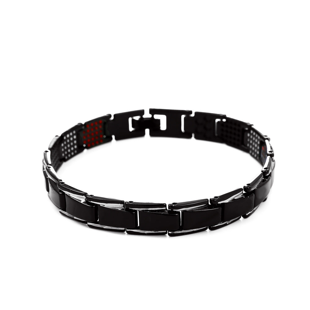Retro Metal Magnet Bracelet Same Style Black Detachable Energy Bracelet Couple Accessories