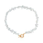 Jewelry Large Shaped Pearl OT Buckle Necklace Femininity Simple Fashion Green Turquoise Necklace